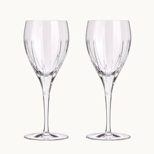 Christofle Iriana Wine Crystal Glasses. Set of 4